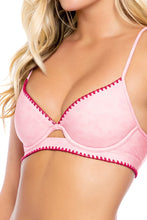 CANDY CLOUDS - Underwire Top & High Leg Bottom • Pink