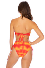 FIRE DANCER - Free Form Bandeau & High Waist Bottom • Fuego
