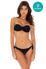 COSITA BUENA - Underwire Push Up Bandeau Top & Cayo Coco  Bottom • Black