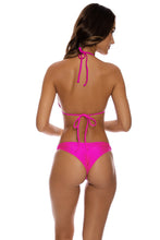 COSITA BUENA - Molded Push Up Bandeau Halter Top & Multi Strap Ruched Back Bottom • Too Hot Miami