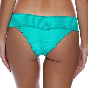 COSITA BUENA - Pucher Band Ruched Minimal Coverage Bottom-23P
