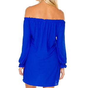 COSITA BUENA - Cuff Bell Sleeve Dress-WAC