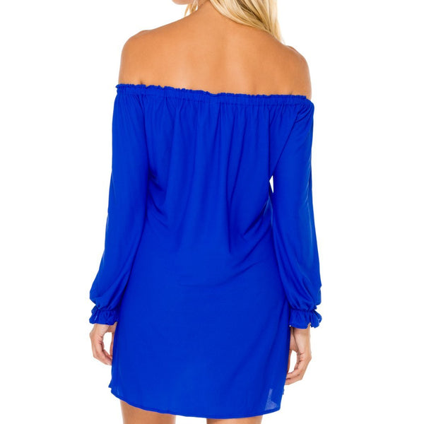 COSITA BUENA - Cuff Bell Sleeve Dress-WAC