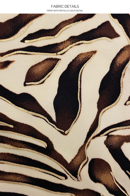 FOREVER WILD - Underwire Top & High Leg Brazilian Bottom • Cream