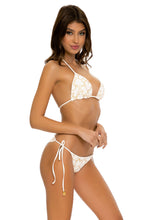 MY LOVE - Triangle Top & Wavey Ruched Back Tie Side Bottom • White