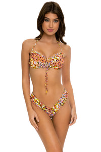 GARDEN NIGHTS - Bandeau Top & High Leg Bottom • Multicolor