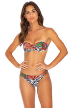 HEARTBREAKER - Underwire Push Up Bandeau Top & Banded Full Bottom • Multicolor