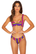 PARTY ANIMAL - Tank Bralette & Seamless Wavey Ruched Back Bottom • Multicolor