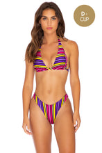 PARTY ANIMAL - Triangle Halter Top & High Leg Bottom • Multicolor