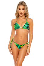 MYSTICAL GARDEN - Wavy Triangle Top & Wavy Ruched Back  Bottom • Multicolor