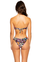 LOVE SPELL - Gold V Ring Bandeau Top & High Leg Brazilian Bottom • Multicolor