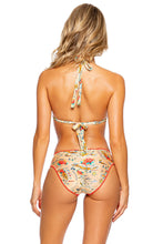 FLORIDA BABE - Triangle Halter Top & Seamless Full Ruched Back Bottom • Sand