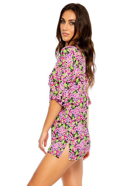 SEXY SEÑORITA - Short Tunic • Pink Black