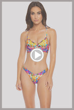 DULCE TORMENTO - Underwire Top & High Leg Brazilian Bottom • Multicolor