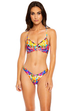 DULCE TORMENTO - Underwire Top & High Leg Brazilian Bottom • Multicolor