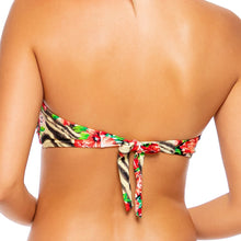 LA VIDA ES UN CARNAVAL - Gold V Ring Bandeau Top