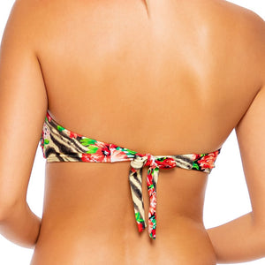 LA VIDA ES UN CARNAVAL - Gold V Ring Bandeau Top