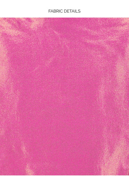 HEAVY METAL - Underwire Push Up Bandeau Top & Seamless Wavey Ruched Back Bottom • Neon Pink