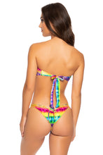 AFTERGLOW - Twist Bandeau Top & Drawstring Back Scrunch Bottom • Multicolor
