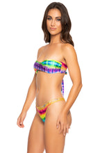 AFTERGLOW - Twist Bandeau Top & Drawstring Back Scrunch Bottom • Multicolor