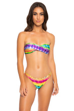 AFTERGLOW - Twist Bandeau Top & Drawstring Back Scrunch Bottom • Multicolor