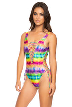 AFTERGLOW - Open Side One Piece Bodysuit • Multicolor