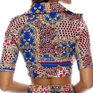 LA DOLCE VITA MIAMI - Ruffle Tie Front Shirt