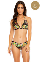 SWEET NIGHTS - Triangle Halter Top & Drawstring Side Full Bottom • Multicolor