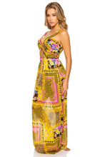 BACK  IN TIME - Timeless Cut Out Long Dress • Multicolor