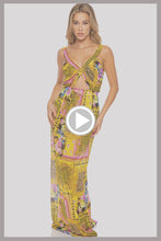 BACK  IN TIME - Timeless Cut Out Long Dress • Multicolor