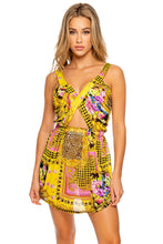 BACK  IN TIME - Timeless Cut Out Short Dress • Multicolor
