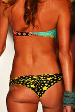 DESFILE DE ESTRELLAS - Underwire Push Up Bandeau Top & Multi Strap Brazilian Ruched Back Bottom • Multicolor