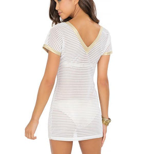 MOON OVER MIAMI - Vneck Bodycon Dress