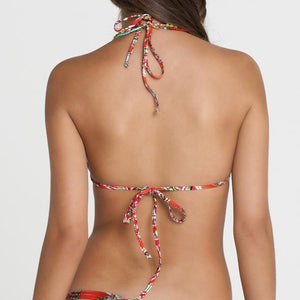 AZULEJOS DEL MAR - Molded Push Up Bandeau Halter Top