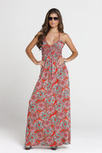AZULEJOS DEL MAR - "cocktail Hour" Maxi Dress • Multicolor