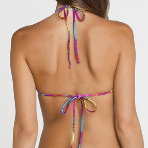 PLAYA CARAMELO - Molded Push Up Bandeau Halter Top