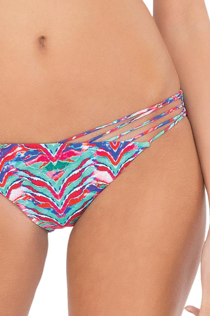 BESOS DE SAL - Strappy Cut Out Triangle Top & Strappy Front Side Moderate Bottom • Multicolor