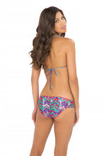 BESOS DE SAL - Molded Push Up Bandeau Halter Top & Full Ruched Back Bottom • Multicolor