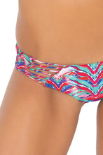 BESOS DE SAL - Strappy V Cut Out Bandeau Top & Strappy Cut Out Tiny Bottom • Multicolor