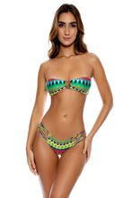 TULUM PARTY - Multi Strings Bandeau Top & Tiny Bottom • Multicolor