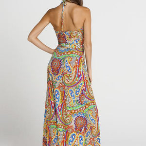 SAMBA CARACOL - "cocktail Hour" Maxi Dress