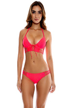 VERANO DE RUMBA - Something Sexy Underwire Corset Top & Multi Strings Full Bottom • Bombshell Red