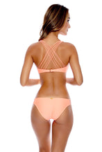 VERANO DE RUMBA - Multi Cross Strap Bra Top & Multi Strings Full Bottom • Miami Peach