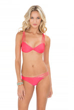 VERANO DE RUMBA - Multi Cross Strap Bra Top & Strappy Front Side Moderate Bottom • Bombshell Red