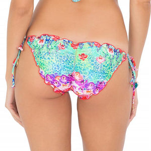 PEQUEÑO PARAISO - Wavey Ruched Back Full Tie Side Bottom