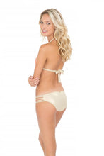 DIAMANTES DE CORAL - Triangle Halter Top & Braided Side Full Bottom • Beachy Coral