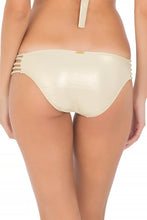 DIAMANTES DE CORAL - Molded Push Up Bandeau Halter Top & Braided Side Full Bottom • White Campaign