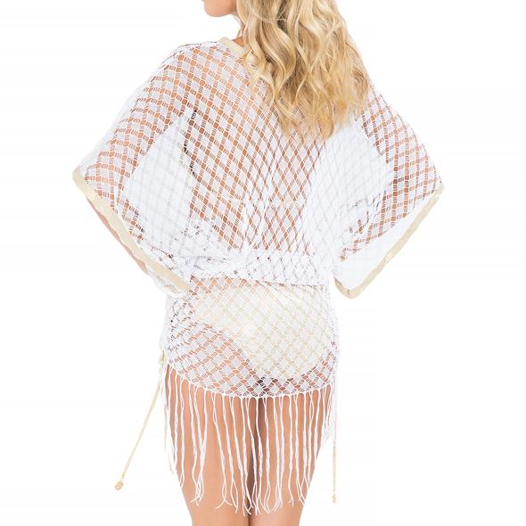 DIAMANTES DE CORAL - South Beach Fringe Dress