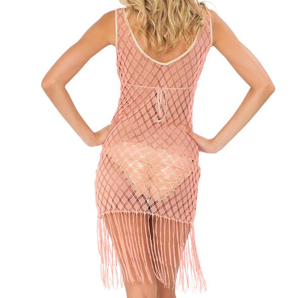 DIAMANTES DE CORAL - Flirty Fringe Dress