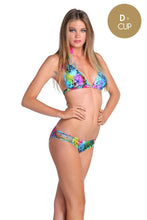 SEA SALT ANGEL - Triangle Halter Top & Multi Strings Full Bottom • Multicolor